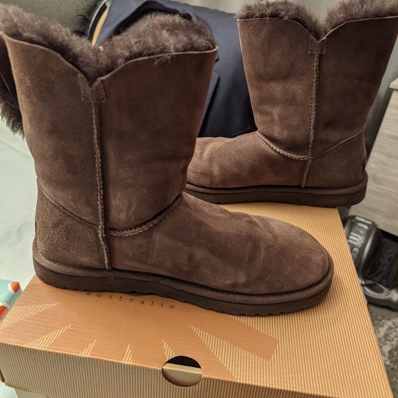 UGG Boots Women UGG Bailey Button Sheepskin Winter Boots 5803 - Picture 9 of 9